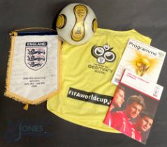 2006 FIFA World Cup Germany 9th June - 9th July 2006 Signed pennant by the squad of 23 together with