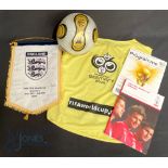 2006 FIFA World Cup Germany 9th June - 9th July 2006 Signed pennant by the squad of 23 together with