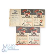 1947/48 Manchester Utd home league match programmes v Charlton Athletic (invisible tape to spine),