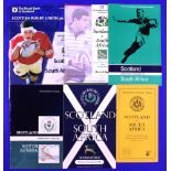 1951-1997 Scotland v S Africa Rugby Programmes (6): 1951 and 1997 (w/cuttings) 'massacres' by the