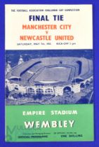 1955 FAC final Newcastle Utd v Manchester City match programme 7 May 1955; overall good. (1)