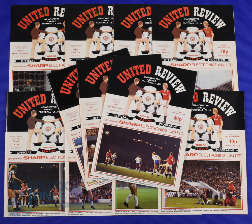 Collection of Manchester Utd home match programmes 1985/86 (28), 1986/87 (28), 1987/88 (25), 1988/89 - Bild 8 aus 10