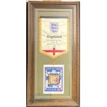 International Match Pennant FIFA World Cup Finals France 10th June to 12th July 1998 signed by 25 of