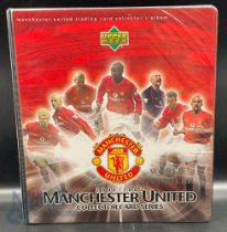 2001/2002 Upper Deck Manchester Utd Collectors Cards to include 15 Match Worn Shirt Sample cards
