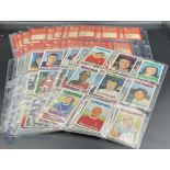 A & BC Bubble Gum Cards - 1972 Football cards Orange/Red Backs 1-109 and 110-219 in plastic pages