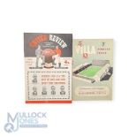 1954/55 Aston Villa v Manchester Utd v Manchester Utd reserves double issue match programme; reverse