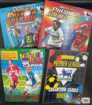 Selection of Merlin Football Cards in official albums to include Premier Gold 99 and 2000, Premier