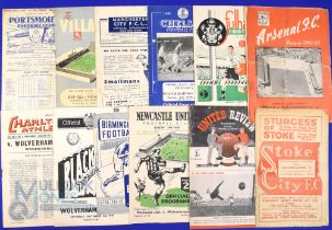1949/50 Wolverhampton Wanderers away match programmes to include Portsmouth, Aston Villa, Manchester