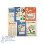 1949/50 Manchester Utd away match programmes v Newcastle Utd, Chelsea (FAC), Charlton Athletic,