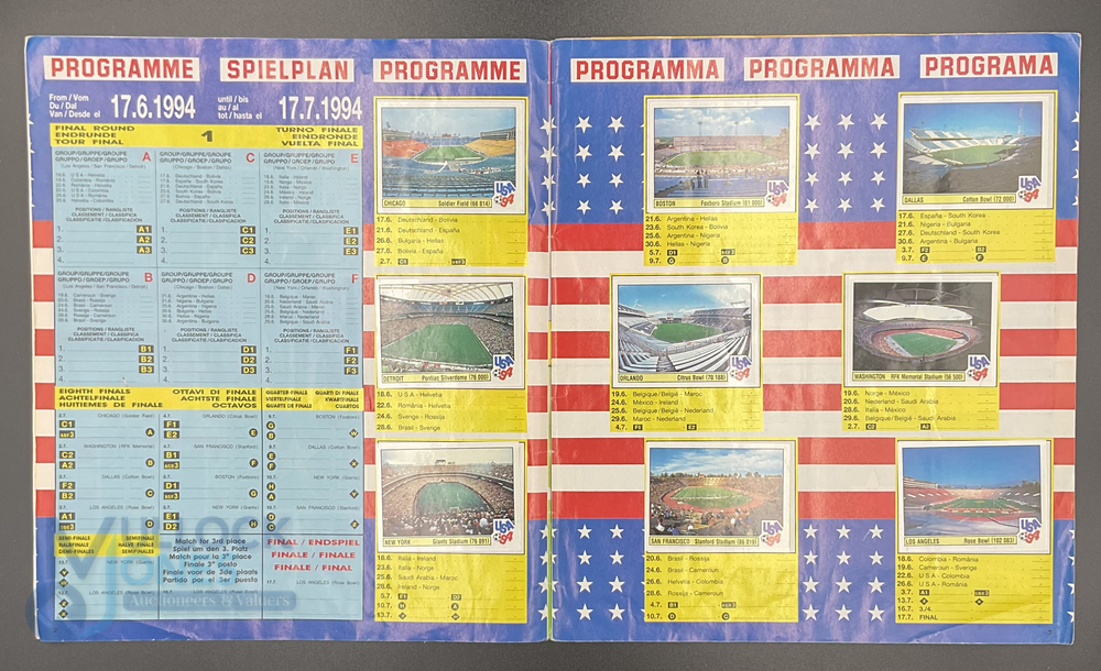 Panini FIFA World Cup Soccer Stars USA 1994 Sticker Album complete (Scores not filled in) - Image 3 of 5