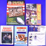 Rugby League Books and Cards Selection (6): Robert Gate's R Lge Fact Book and R Lge Quiz Book;