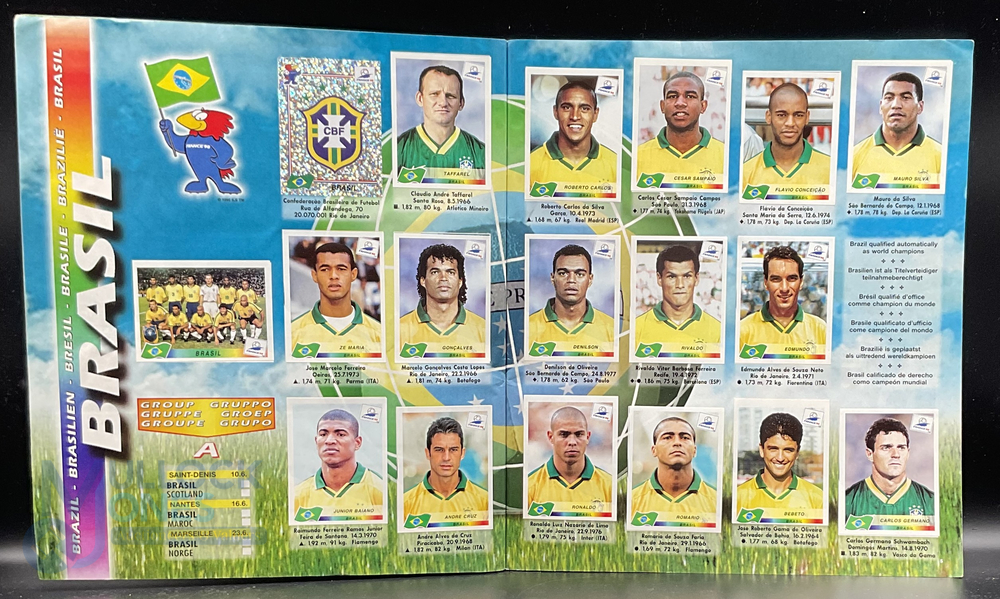 Panini FIFA World Cup Soccer Stars France 1998 Sticker Album complete (Scores not filled in) - Image 3 of 4