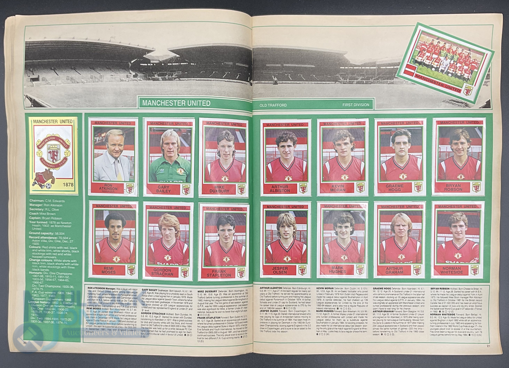 Panini Football Soccer Stars 1985 Sticker Album complete - Image 5 of 6