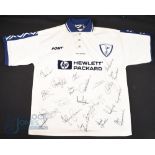 1996/97 Tottenham Hotspur Multi-Signed Colin Calderwood No 6 training football shirt in white,