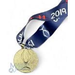 2019 UEFA Super Cup Medal with blue neck ribbon