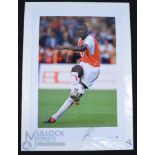 Patrick Vieira, Arsenal Autographed Limited Edition Colour Print 67/250 in action in 2003, by Big