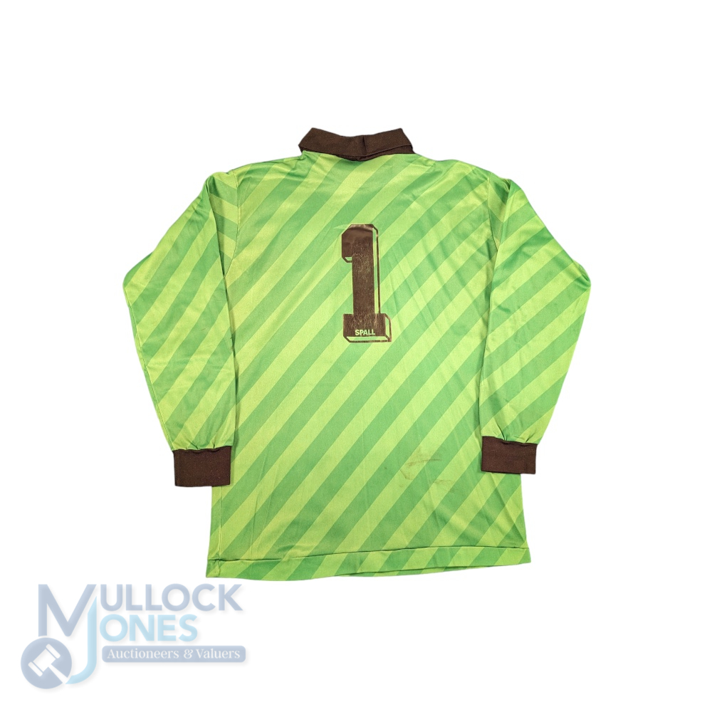 1986-88 Wolverhampton Wanderers Goalkeeper Shirt: Match prepared Mark Kendall No.1 Spall size LM, - Image 3 of 3