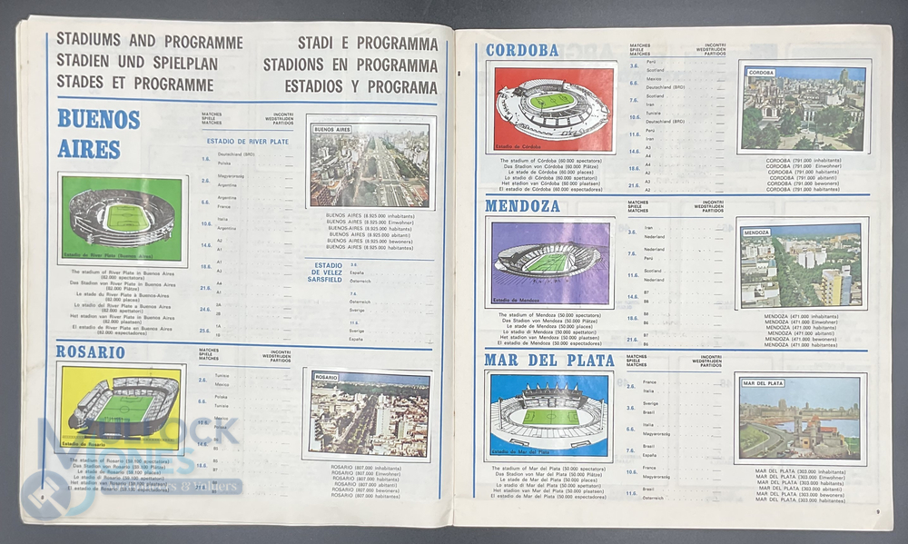 Panini FIFA World Cup Soccer Stars Argentina 1978 Sticker Album complete (scores have been filled in - Image 4 of 7