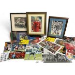 Mixed Football lot to consist of Autographs, Ties, Photographs (Box)