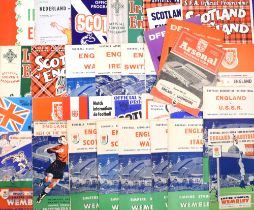 Collection of England international match programmes homes, unless otherwise stated, to include 1948