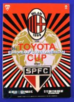 1993 European/South American Cup final in Tokyo, AC Milan v Sau Paulo match programme; good. (1)