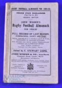 1924-25 Wisden's Rugby Football Almanack: The second of only three editions ever of this compact,