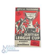 1952/53 Dundee v Kilmarnock Scottish League Cup final at Hampden 25 October 1952; good. (1)