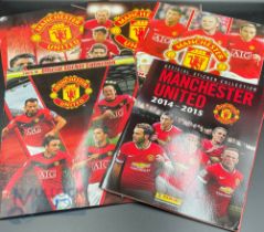 Selection of Panini Manchester Utd Sticker Books to consist of 2006/07, 2007/08, 2008/09, 2009/10,