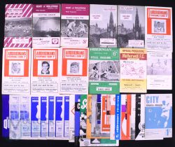 Collection of Scottish programmes to include 1957/58 Hearts v Hibernian (friendly), 1959/60 Hearts v
