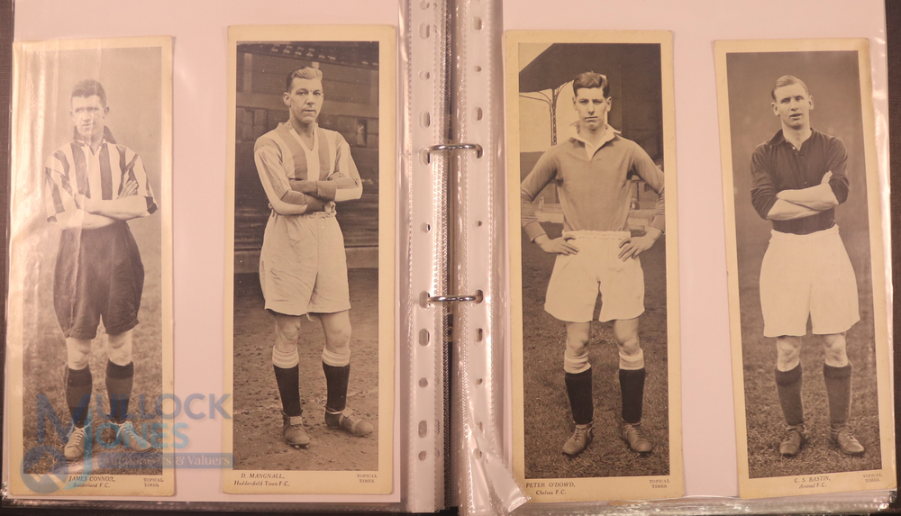 Selection of trade cards to include 1938 Topical Times b&w large player portraits (25) including - Image 4 of 8