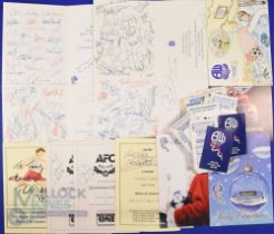 Collection of Bolton Wanderers signed official Xmas cards 1990s/2000s some have many player