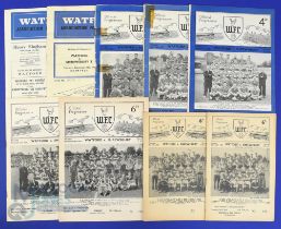 Shrewsbury Town away match programmes v Watford 1951/52 1952/53, 1953/54 (poor), 1954/55 (poor),