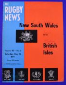 1971 British and I Lions Rugby Programme: From the Australian starting leg of the tour, a quite