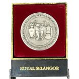 1998-99 Manchester Utd Treble Winning Season Pewter Medal by Royal Selangor