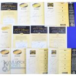 1998-2004 Wolves Wolverhampton Wanderers Sportsman Dinners: end of season and similar menu cards,