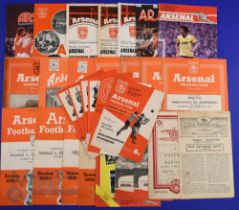 Collection of Arsenal home programmes 1946/47 Brentford, 1948/49 Burnley, 1949/50 Swansea Town (