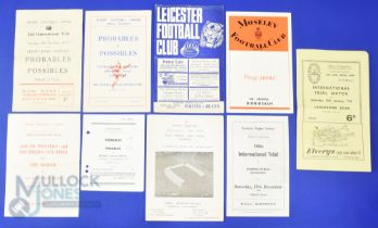 1958-79 Rugby Trials Programmes (9): English: 1960 (Coventry) and 1971 (Bradford), 1969 (Morley) and
