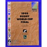 1995 RWC Final Rugby Programme: The 'Big Golden Book', the huge special official programme from