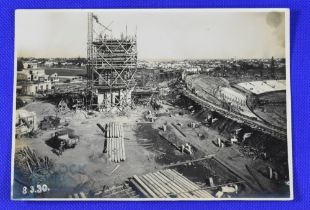 Construction of the Centennial Stadium, Uruguay Photograph with a partial view of the Olympic