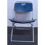 Wembley End of an Era Original 1966 Wembley seat signed by Geoff Hurst - Number 127, comes with