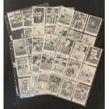 A & BC Bubble Gum Cards - 1961 Football cards Footballers Plain Backs 64 cards Please note housed