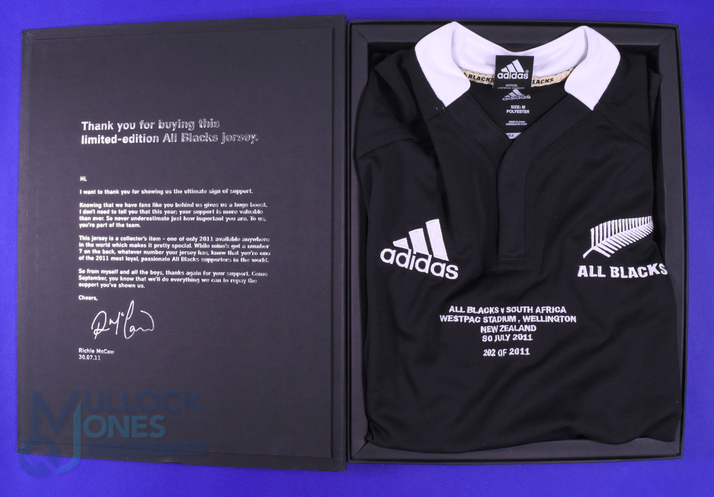 2011 Scarce All Blacks Limited Edition Boxed Jersey: Only 2011 of this edition were struck, ahead of