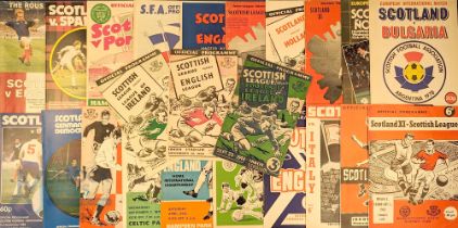 Scotland international match programmes 1948 Football League of Ireland, 1950 English League (back