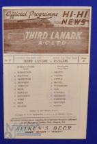 1953/54 Third Lanark v Rangers Scottish Cup 3rd round 27 February 1954; good. (1)