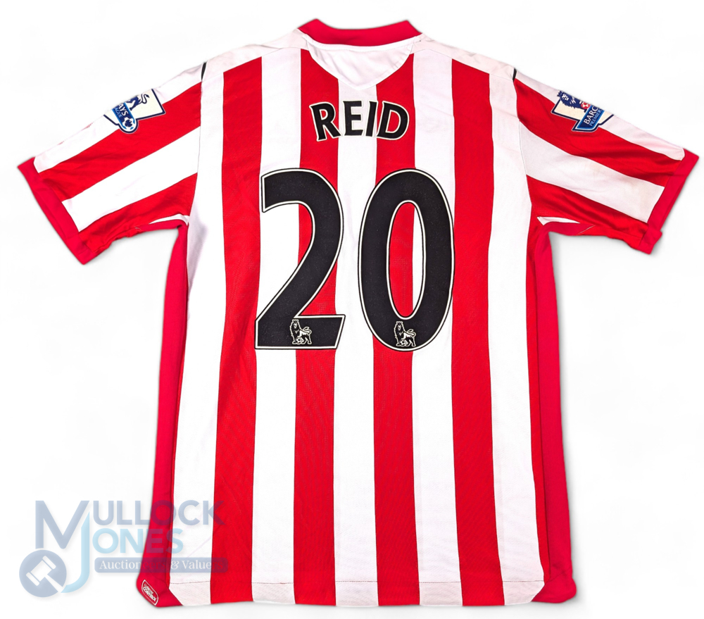 2008/09 Andy Reid No 20 match worn home football shirt v Tottenham Hotspur 7 March, in red and - Image 2 of 2