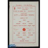 1948/49 Lincoln City v Grimsby Town Lincolnshire Cup final football programme 14 May 1949; rusty