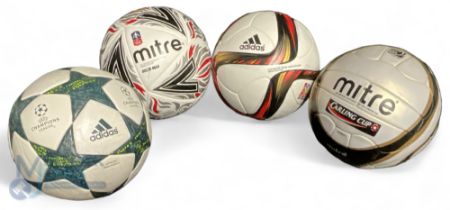 4 Footballs to consist of Adidas UEFA Champions League, Mitre Carling Cup, Mitre FA Cup, Adidas 2015