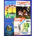 European Cup finals 1981 Real Madrid v Liverpool, 1982 Aston Villa v Bayern Munich, 1982 Aston Villa