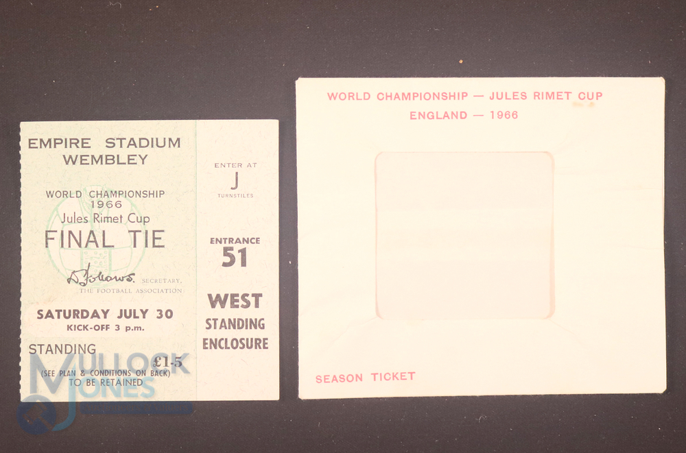 1966 World Cup Final Match Ticket England V West Germany At Wembley 30 1966-world-cup-final-match-ticket-england-v-west-germany-at-wembley-30