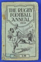 1925-6 Rugby Football Annual: The popular but quite scarce early issue of the long-running, compact,